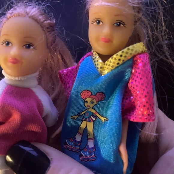 Set Lot 2 Rare! Vintage Goldlok Toys Barbie Type Teen Dolls Blonde 90s Clothes - Picture 6 of 6